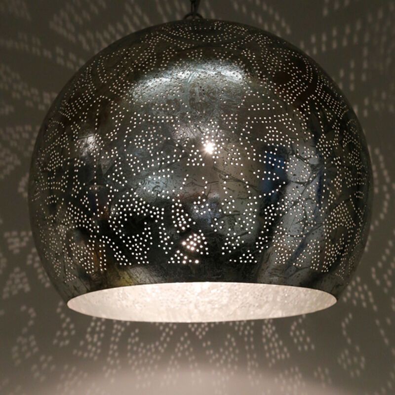 Zilveren oosterse hanglamp filigrain, Alyssa Zilveren oosterse hanglamp filigrain, Alyssa
