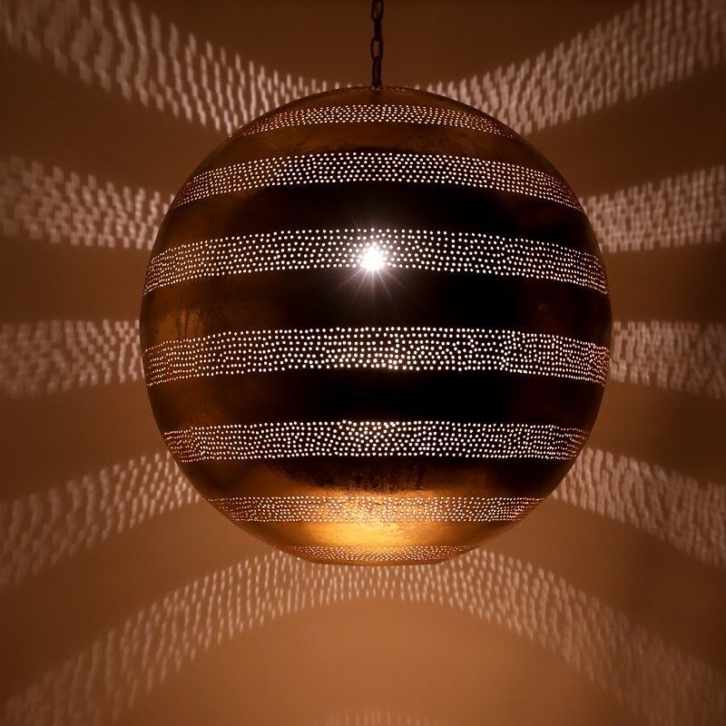 Gouden oosterse hanglamp filigrain, Nimra Gouden oosterse hanglamp filigrain, Nimra
