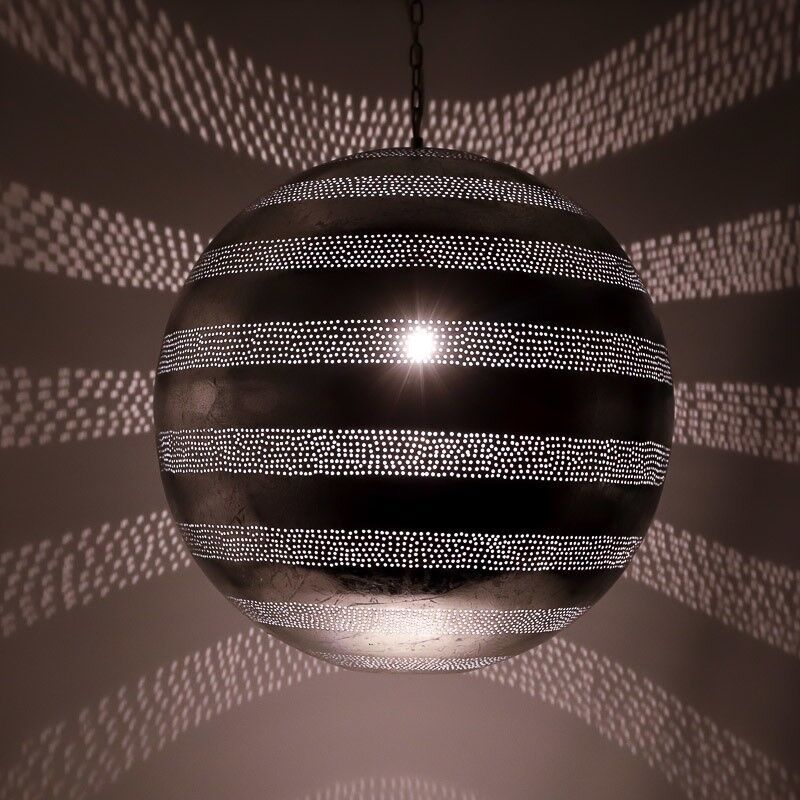 Zilveren oosterse hanglamp filigrain, Nimra