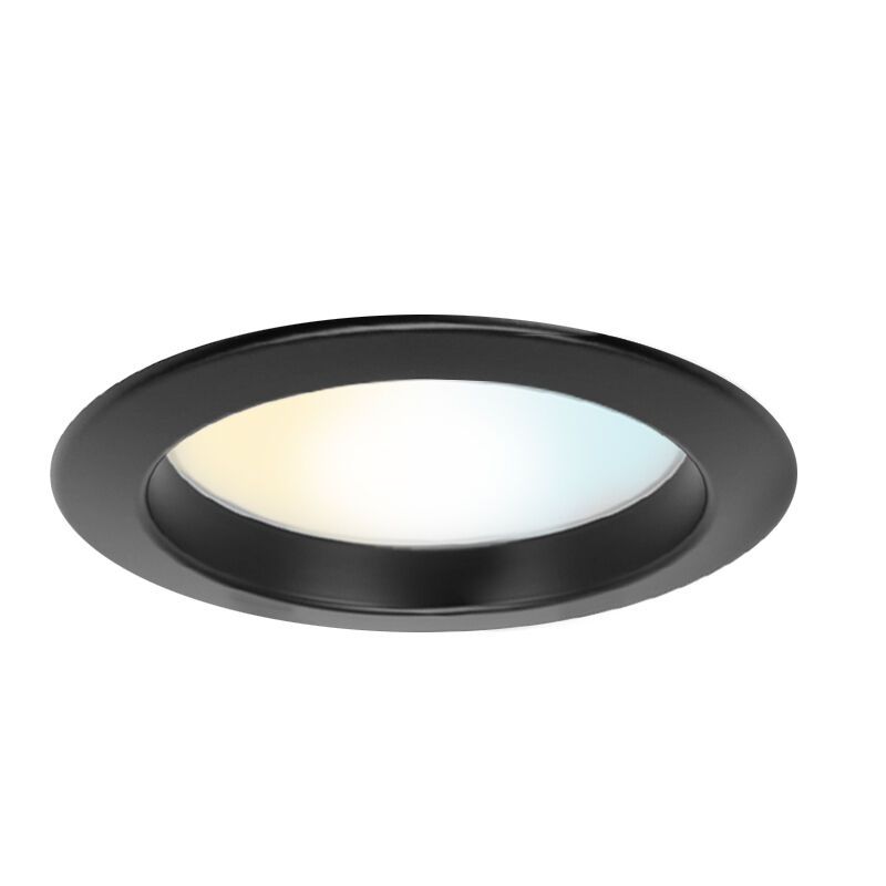 Zwarte downlight aluminium, Otmar, 15W, white switch LED, IP22 Zwarte downlight aluminium, Otmar, 15W, white switch LED, IP22