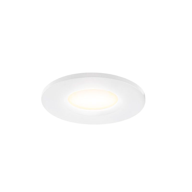 Witte mini inbouwspot aluminium, Philomena, 1,5W, 2700K LED, IP44