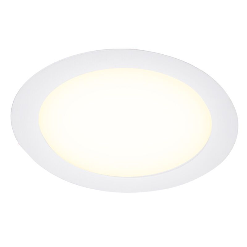 Witte downlight aluminium, Umbriel, 6W, 4000K LED, IP44