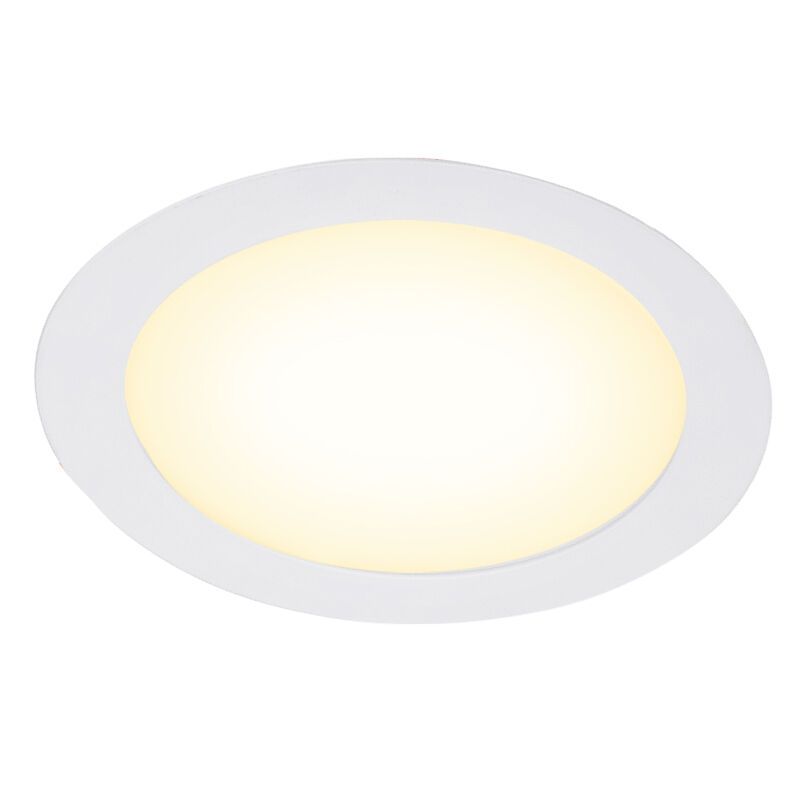 Witte downlight aluminium, Umbriel, 24W, 3000K LED, IP44