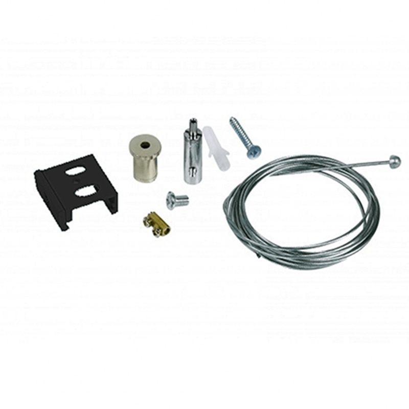 Pendelset voor 3-fase railverlichting, 3 meter, zwart, Pro