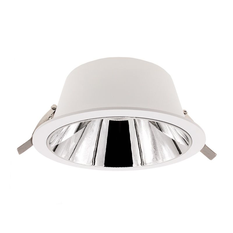 Witte downlight aluminium, Maud, 18W, white switch LED, IP22