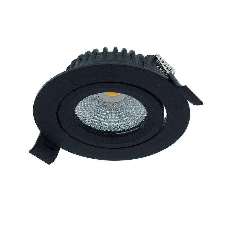 Zwarte downlight aluminium, Wimke, 5W, RGBW LED, IP54 Zwarte downlight aluminium, Wimke, 5W, RGBW LED, IP54