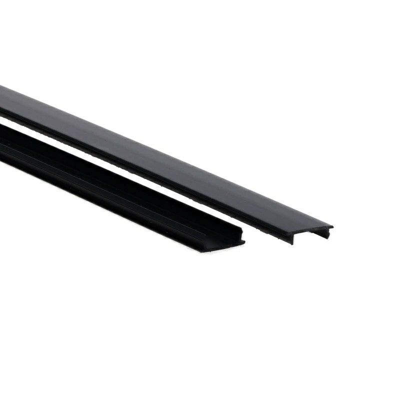 1-fase rail blindplaat, zwart 1-fase rail blindplaat, zwart