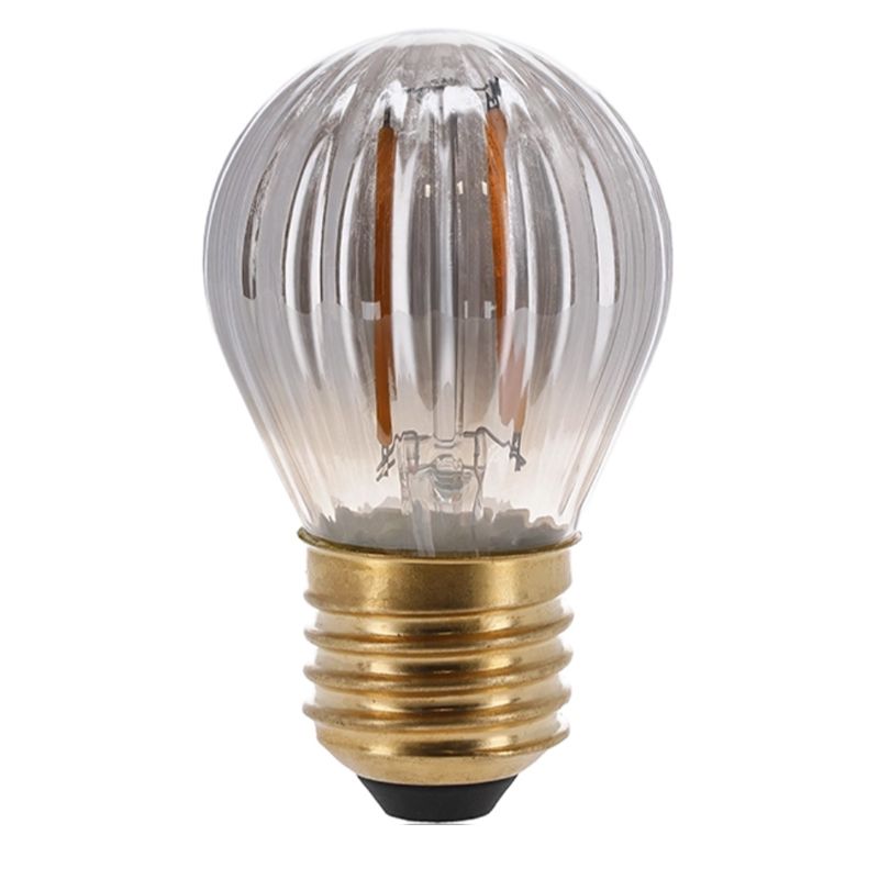 Dimbare E27 LED lamp rookglas, 2W, 2000K Dimbare E27 LED lamp rookglas, 2W, 2000K
