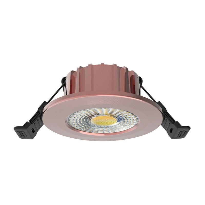 Koperen downlight aluminium, Hobie, 6W, white switch LED, IP65