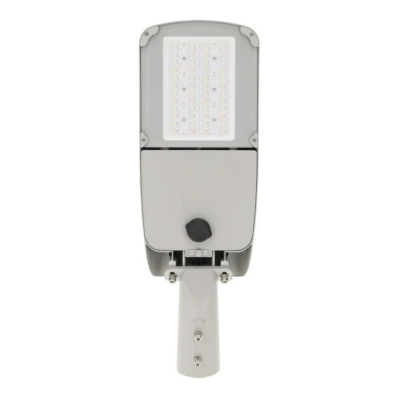 Grijze straatverlichting aluminium, Balou, 90W, white switch LED, IP66