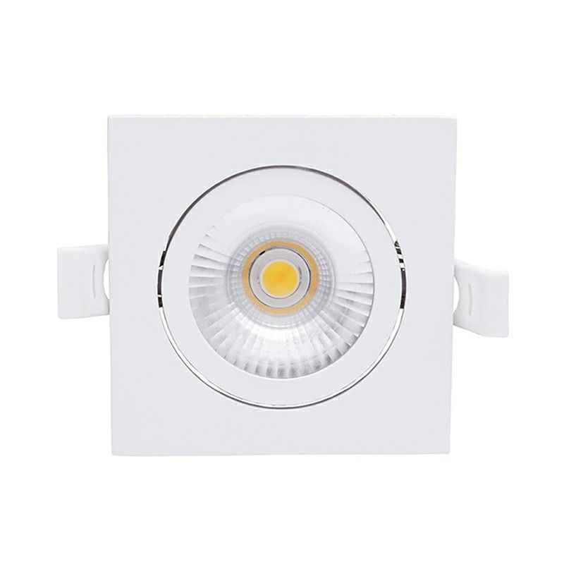 Witte downlight aluminium, Loura, 6W, white switch LED, IP65