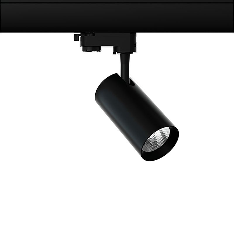 Zwarte 3-fase spot Esmiralda, 30W, 4000K, Pro