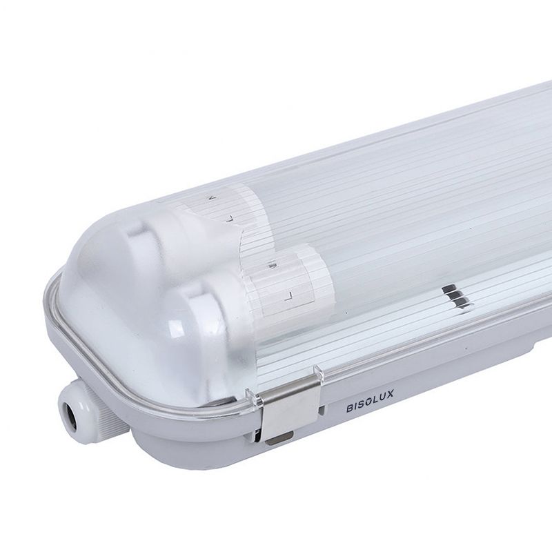 120 cm waterdicht LED TL armatuur - Dura - voor 2 TL's - IP65