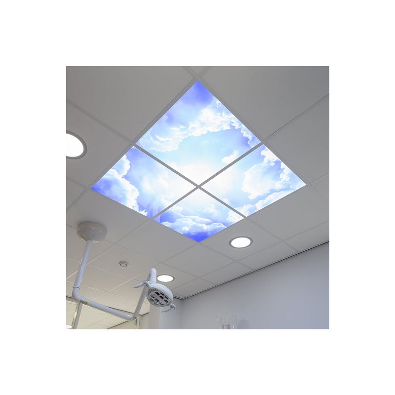 Fotoprint wolk - set van 2 acrylplaten met print, voor 60x60 cm LED panelen Fotoprint wolk - set van 2 acrylplaten met print, voor 60x60 cm LED panelen