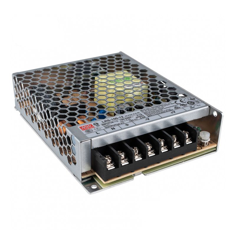 12V MeanWell LED driver, 100W, IP20 12V MeanWell LED driver, 100W, IP20