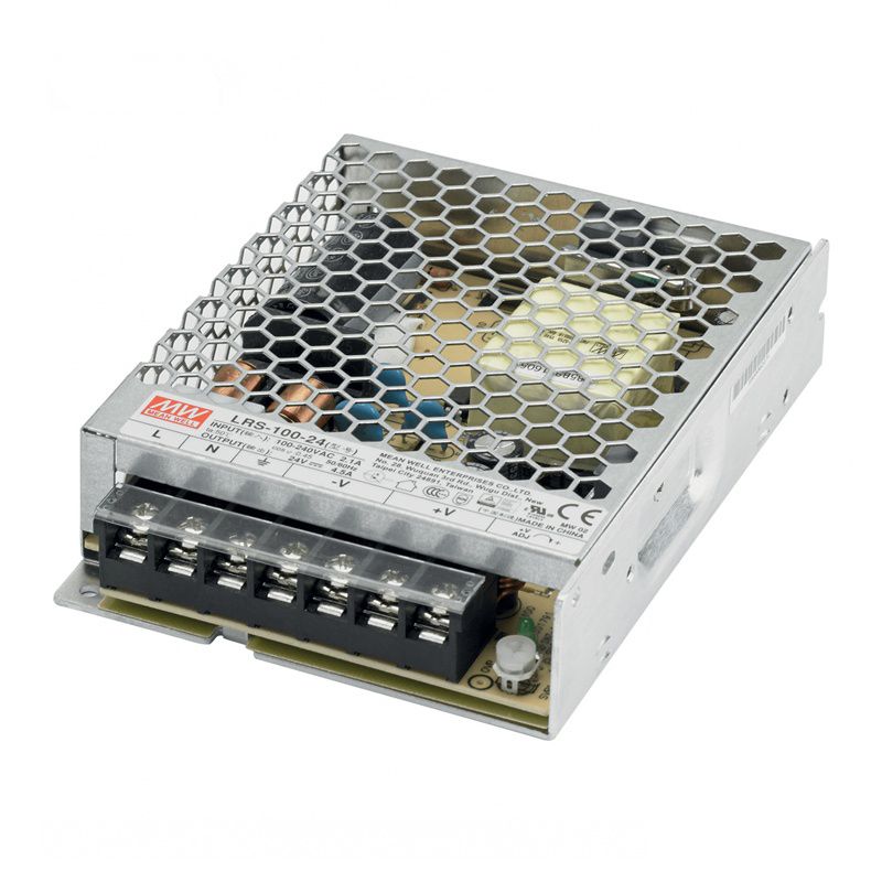 24V MeanWell LED driver, 100W, IP20 24V MeanWell LED driver, 100W, IP20