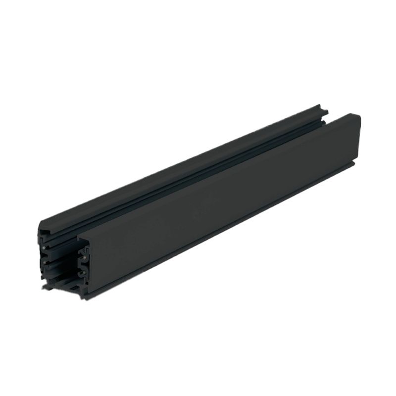 3-fase rail, 3 meter, zwart, Pro