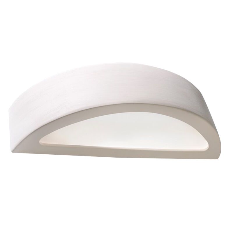 Moderne up down wandlamp Fadila, wit, keramiek