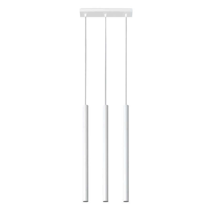 Moderne hanglamp Hillary, wit, aluminium, 3L Moderne hanglamp Hillary, wit, aluminium, 3L