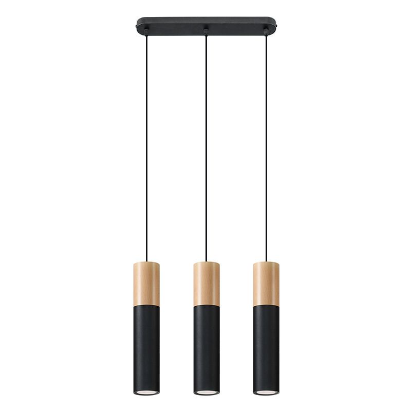 Zwarte hanglamp Francesca, aluminium, 3L Zwarte hanglamp Francesca, aluminium, 3L