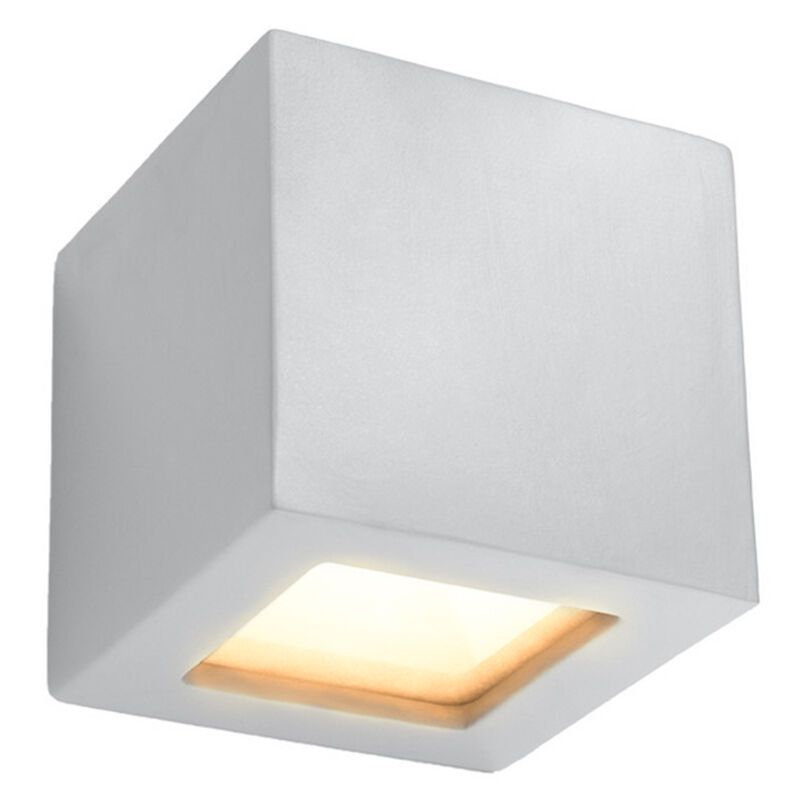 Moderne up down wandlamp Caitlin, grijs, keramiek