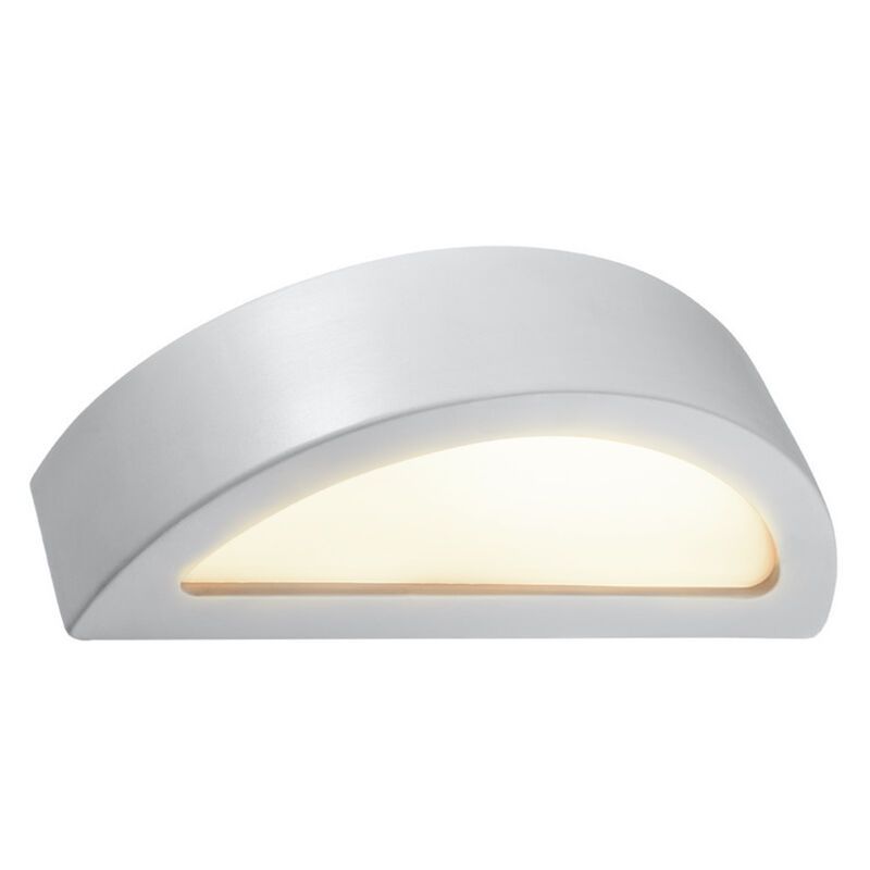 Moderne up down wandlamp Fadila, grijs, keramiek