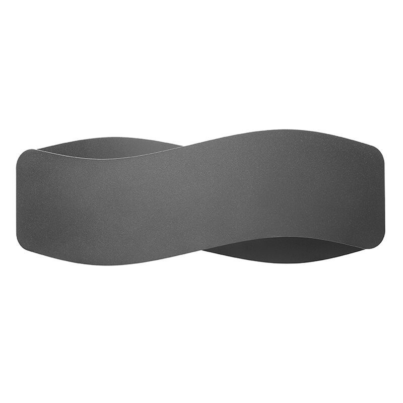 Moderne up down wandlamp Keely, zwart, aluminium Moderne up down wandlamp Keely, zwart, aluminium