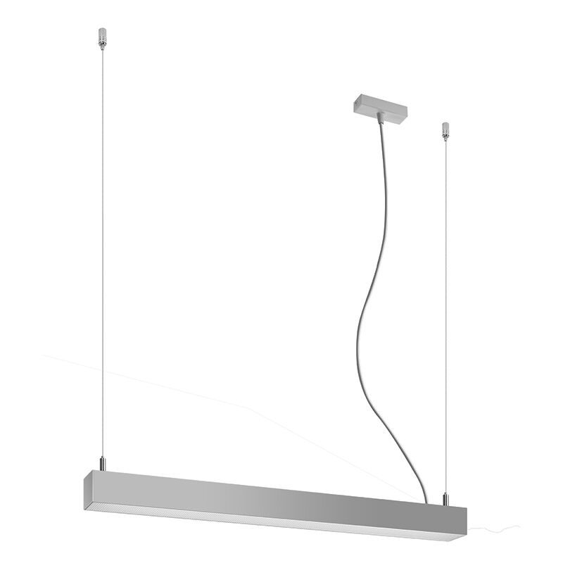Moderne hanglamp Mascha, grijs, aluminium, 22w, 3000K
