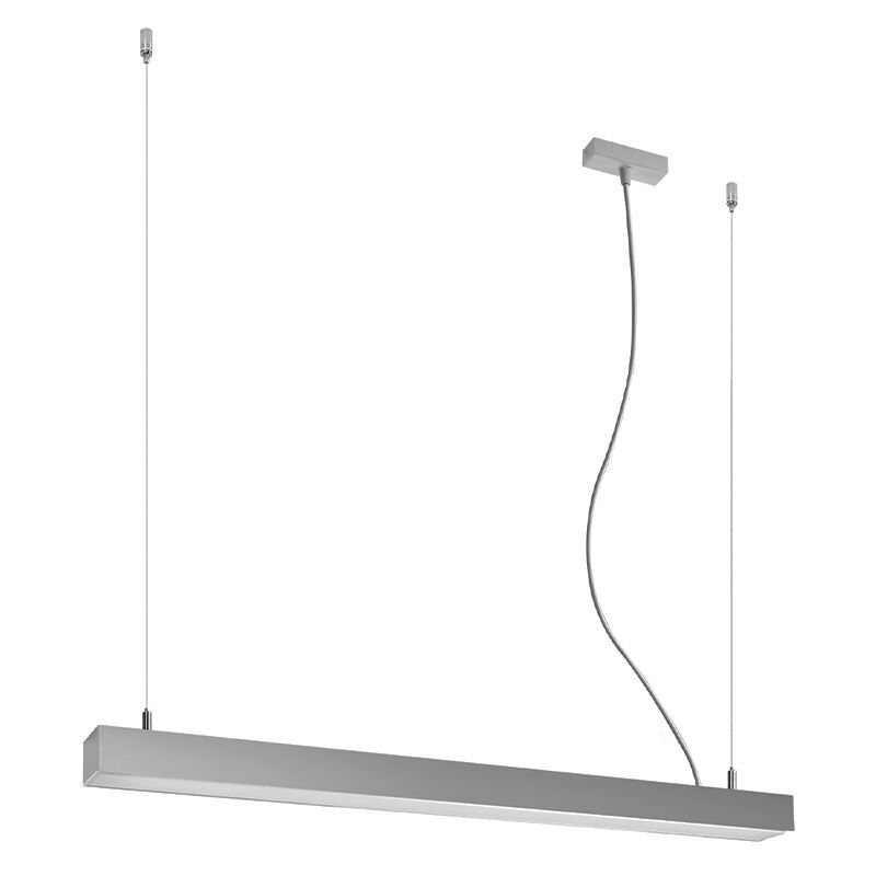 Moderne hanglamp Mascha, grijs, aluminium, 31w, 3000K