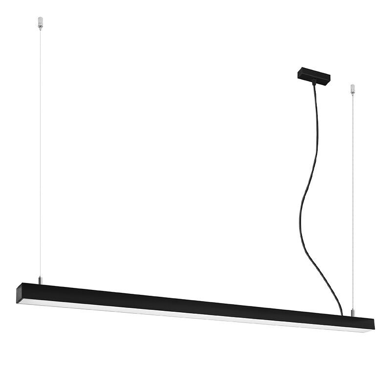 Moderne hanglamp Mascha, zwart, aluminium, 48w, 3000K Moderne hanglamp Mascha, zwart, aluminium, 48w, 3000K