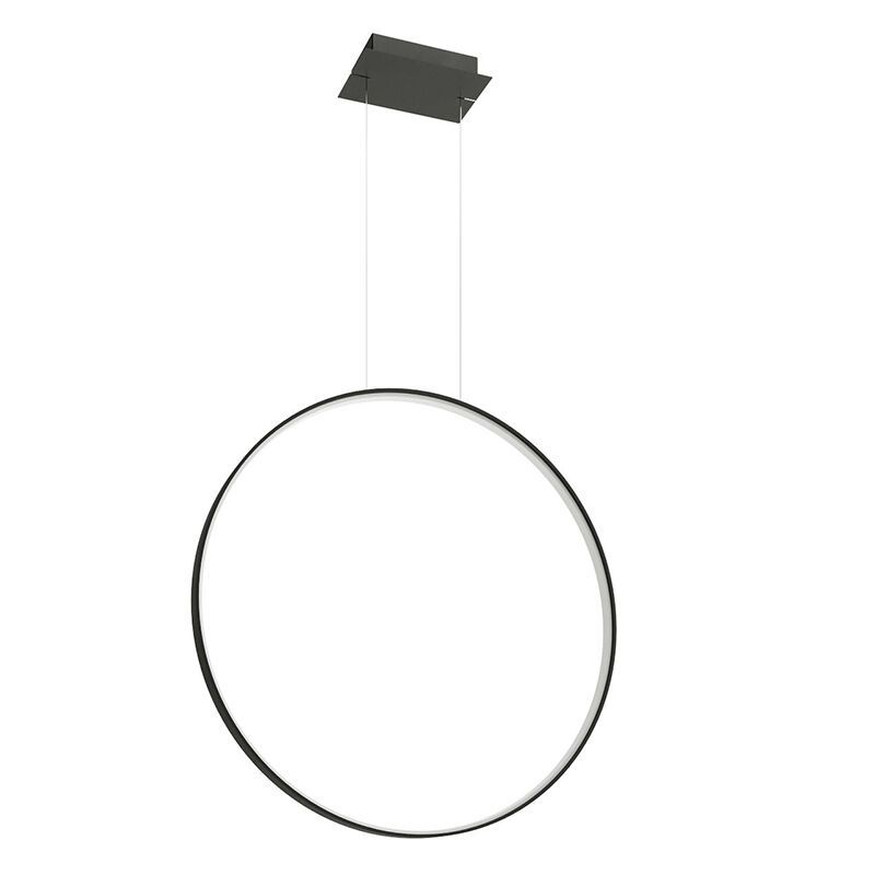 Moderne hanglamp Ringo, zwart, aluminium, 50w, 3000K Moderne hanglamp Ringo, zwart, aluminium, 50w, 3000K