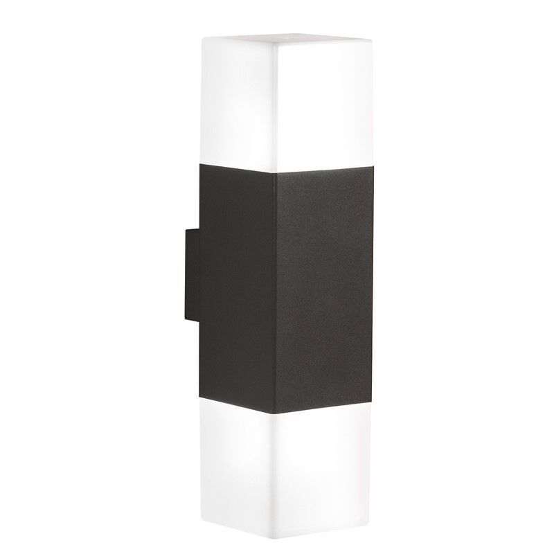 Antraciete up down wandlamp aluminium, Sodbury, IP44 Antraciete up down wandlamp aluminium, Sodbury, IP44