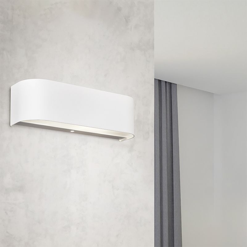 Witte up down wandlamp glas, Tomaso, 3,1W, 3000K LED