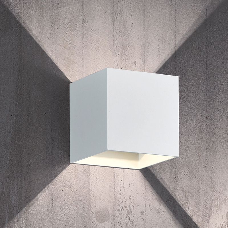 Witte up down wandlamp modern, Eva, 4,3W, 3000K LED Witte up down wandlamp modern, Eva, 4,3W, 3000K LED