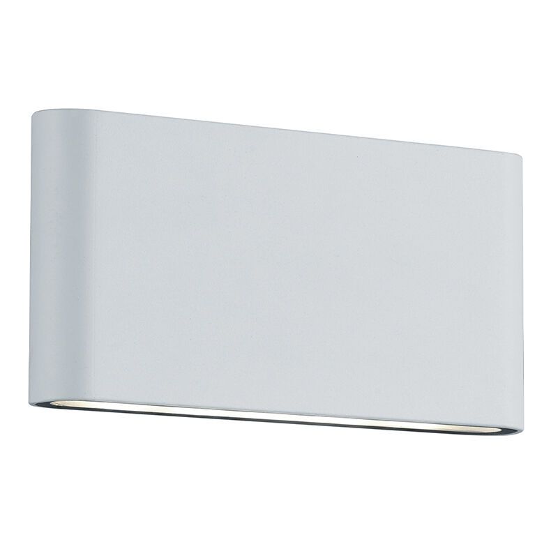 Witte up down wandlamp modern, Bridlington, 4,5W, 3000K LED, IP54 Witte up down wandlamp modern, Bridlington, 4,5W, 3000K LED, IP54