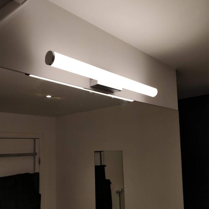 Chromen spiegelverlichting modern, Staby, 6,5W, 3000K LED, IP44, met schakelaar
