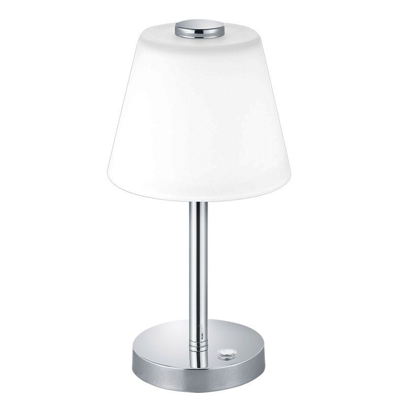 Chromen tafellamp modern, Liv, 4W, 3000K LED, met schakelaar Chromen tafellamp modern, Liv, 4W, 3000K LED, met schakelaar