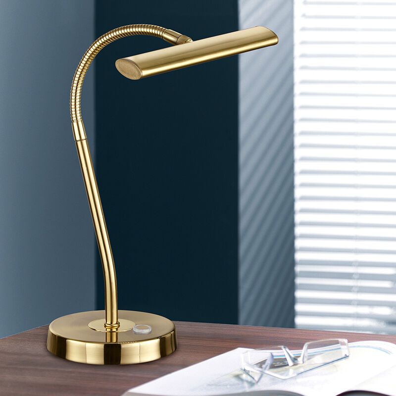 Messing tafellamp modern, Eliza, 4W, 3000K LED, met schakelaar