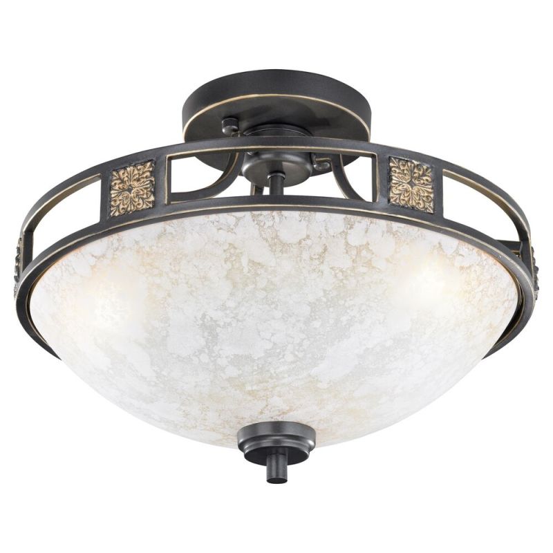 Roestkleurige plafondlamp klassiek, Letchworth Roestkleurige plafondlamp klassiek, Letchworth