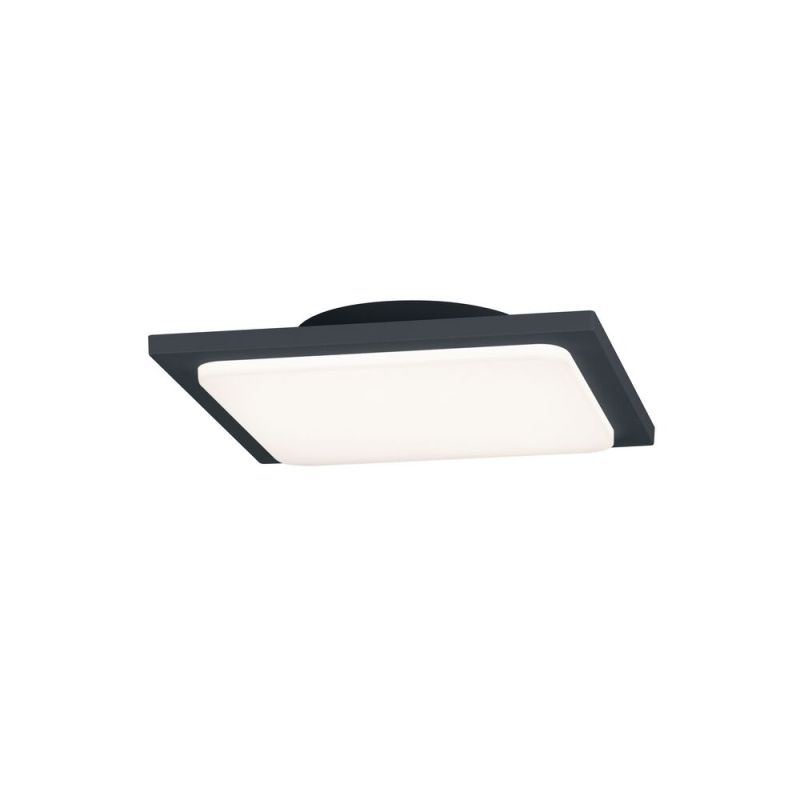 Antraciete buitenlamp aluminium, Elonzo, 18W, 3000K LED, IP54
