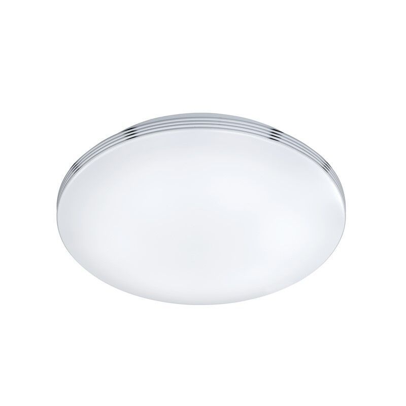 Chromen badkamer plafondlamp kunststof, Brunella, 24W, 3000K LED, IP44