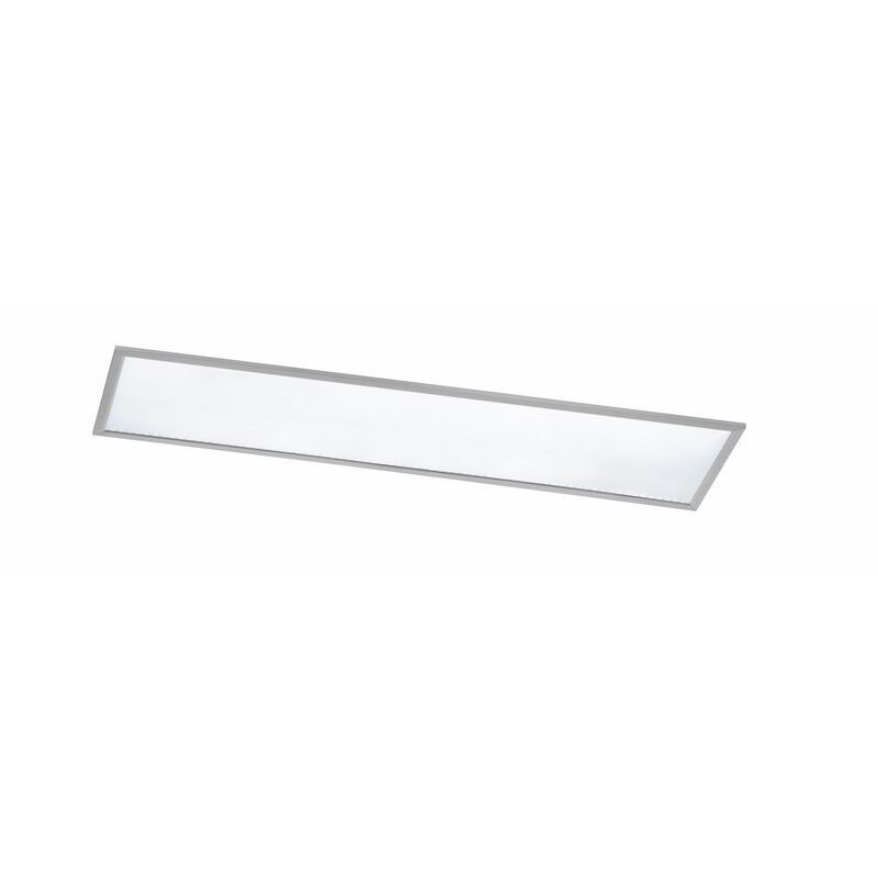 Nikkelen plafonnière modern, Badria, 30W, 3000K LED