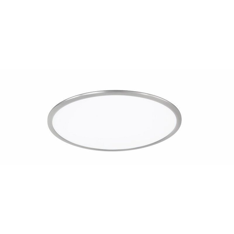 Nikkelen plafonnière modern, Badria, 30W, 3000K LED