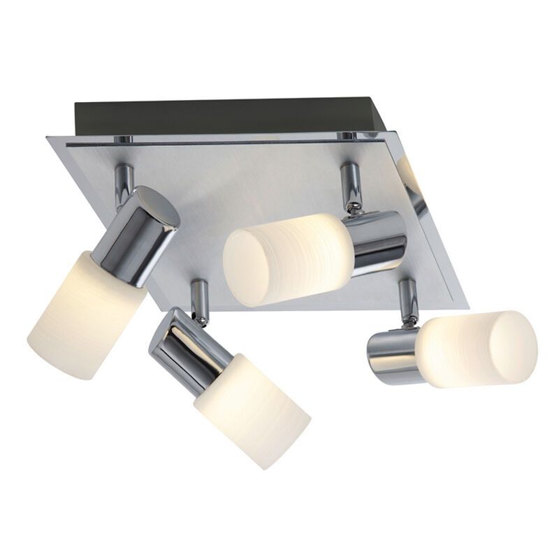 Grijze plafondspot glas, Morely, 4,3W, 3000K LED