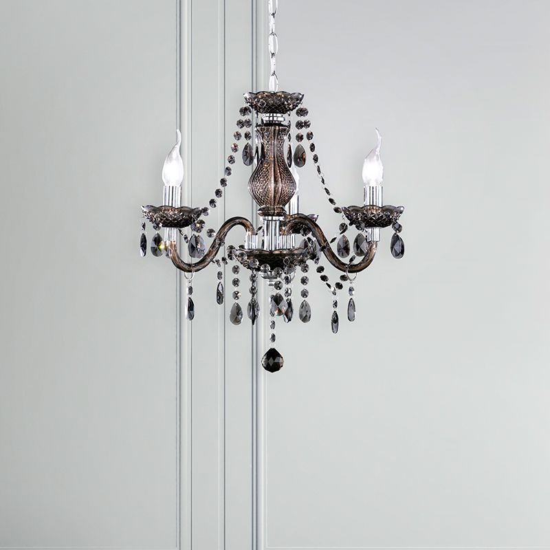 Zwarte kroonluchter klassiek, Pedra