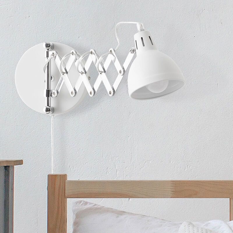 Chromen wandlamp industrieel, Yemaya, met schakelaar Chromen wandlamp industrieel, Yemaya, met schakelaar