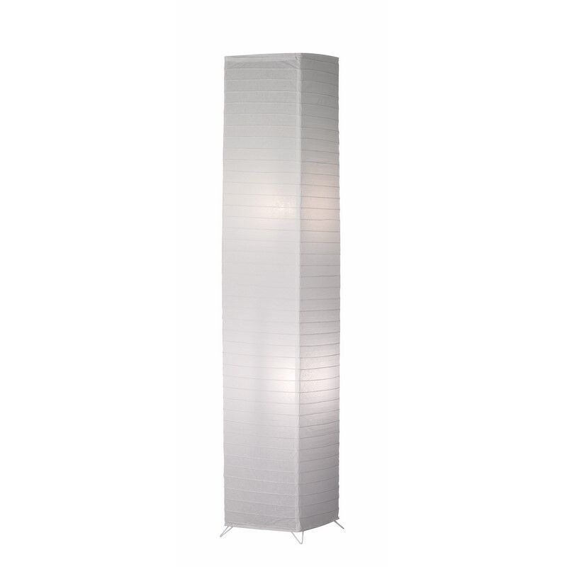 Papieren vloerlamp wit, Vien, met schakelaar Papieren vloerlamp wit, Vien, met schakelaar