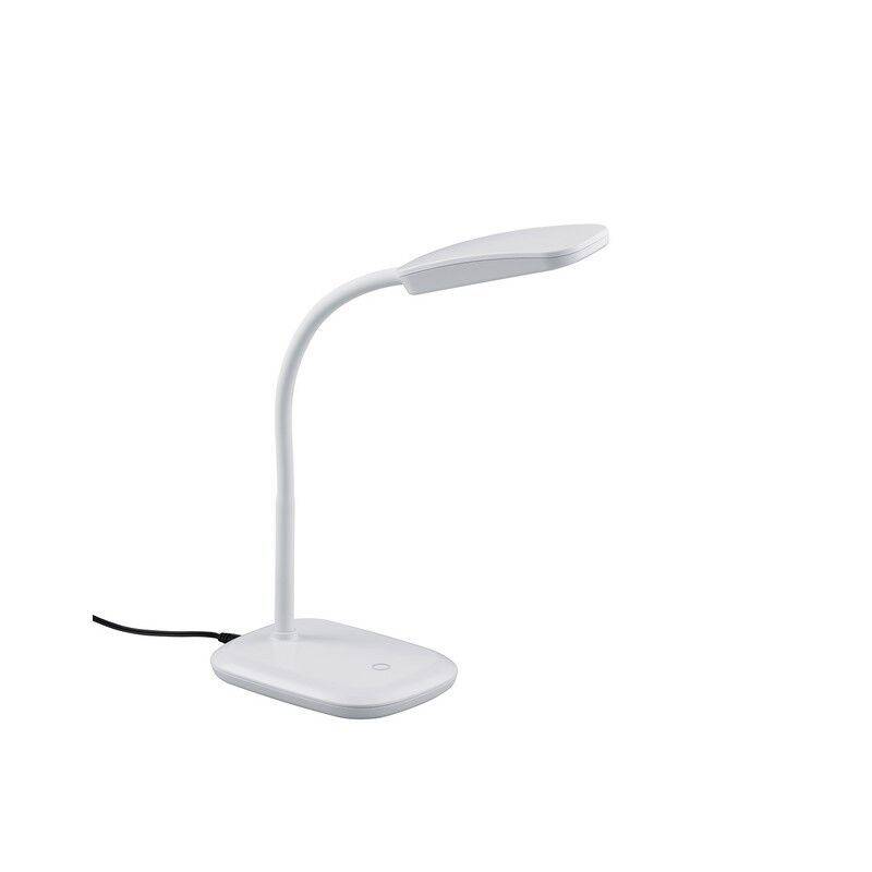 Witte bureaulamp modern, Charlot, 3,5W, 3000K LED, met schakelaar