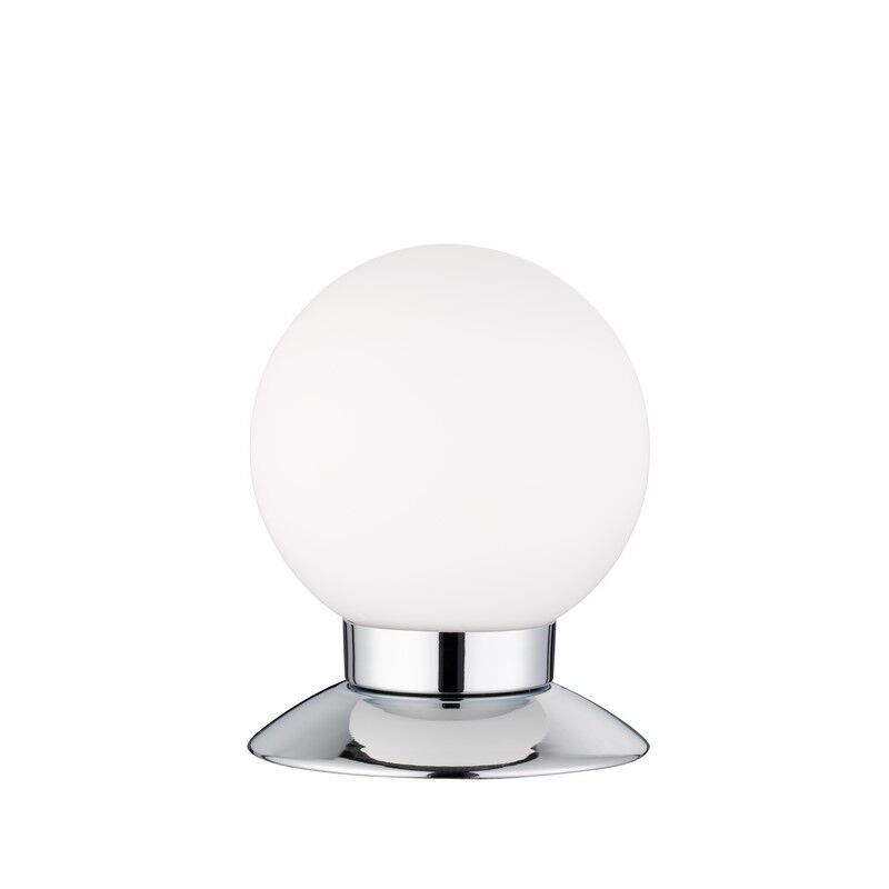 Chromen tafellamp modern, Nolan, 3W, 3000K LED, met schakelaar