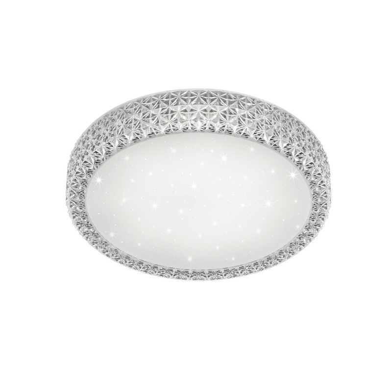 Witte plafonnière, Valentina, 27W, warm tot koud wit verstelbare LED, met afstandsbediening